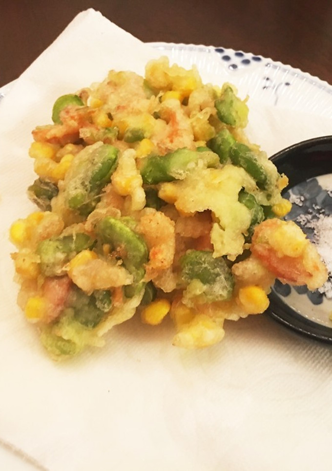サクサク！ホクホクそら豆とエビのかき揚げ-レシピのメイン写真