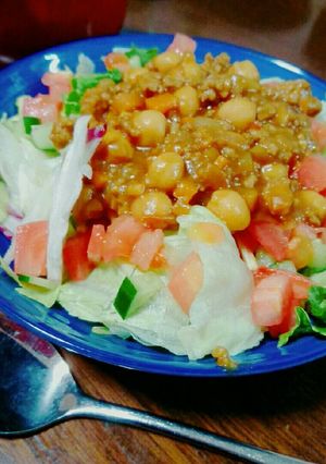 キーマカレーのタコライス風-レシピのメイン写真