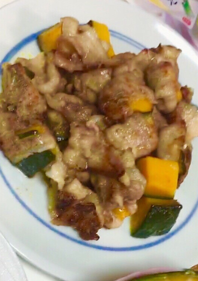 かぼちゃの肉巻き-レシピのメイン写真