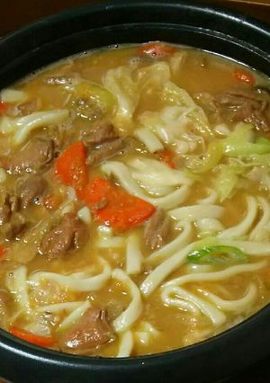 節約もつ煮うどん-レシピのメイン写真