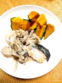 鮭のきのこクリーム煮-レシピのメイン写真