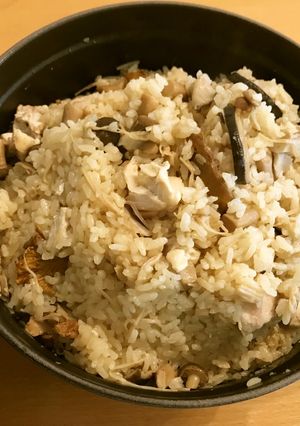 キノコと鶏の炊き込みご飯-レシピのメイン写真