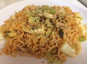 冷蔵庫にあるものでできる辛マヨ麺-レシピのメイン写真