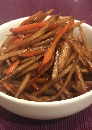 みりんと醤油1:1で基本のきんぴら-レシピのメイン写真