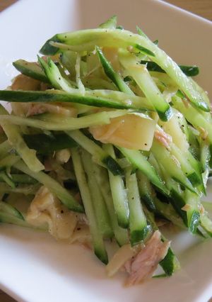 胡瓜とメンマとツナの和え物-レシピのメイン写真