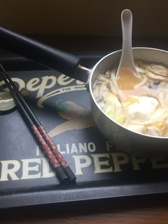鍋焼きうどんエコノミー-レシピのメイン写真