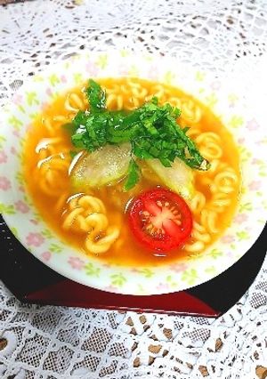 トマト＆セロリDE辛ラーメン-レシピのメイン写真