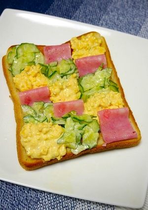 簡単！サンドイッチ風☆ウェーブトースト-レシピのメイン写真
