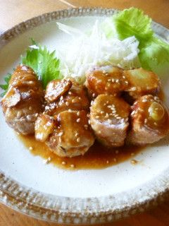 豚肉のネギ巻き♡甘味噌だれ♪-レシピのメイン写真
