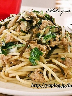 ツナ&塩昆布☆和風パスタ-レシピのメイン写真