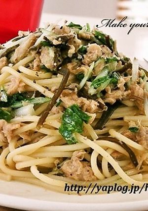 ツナ&塩昆布☆和風パスタ-レシピのメイン写真