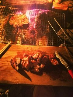キャンプ飯!焚き火でワイルドステーキ!-レシピのメイン写真