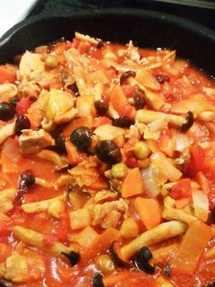 鶏肉とミックスビーンズのトマト煮込み-レシピのメイン写真