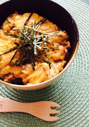 鯖缶玉子とじ丼（親子丼風）-レシピのメイン写真