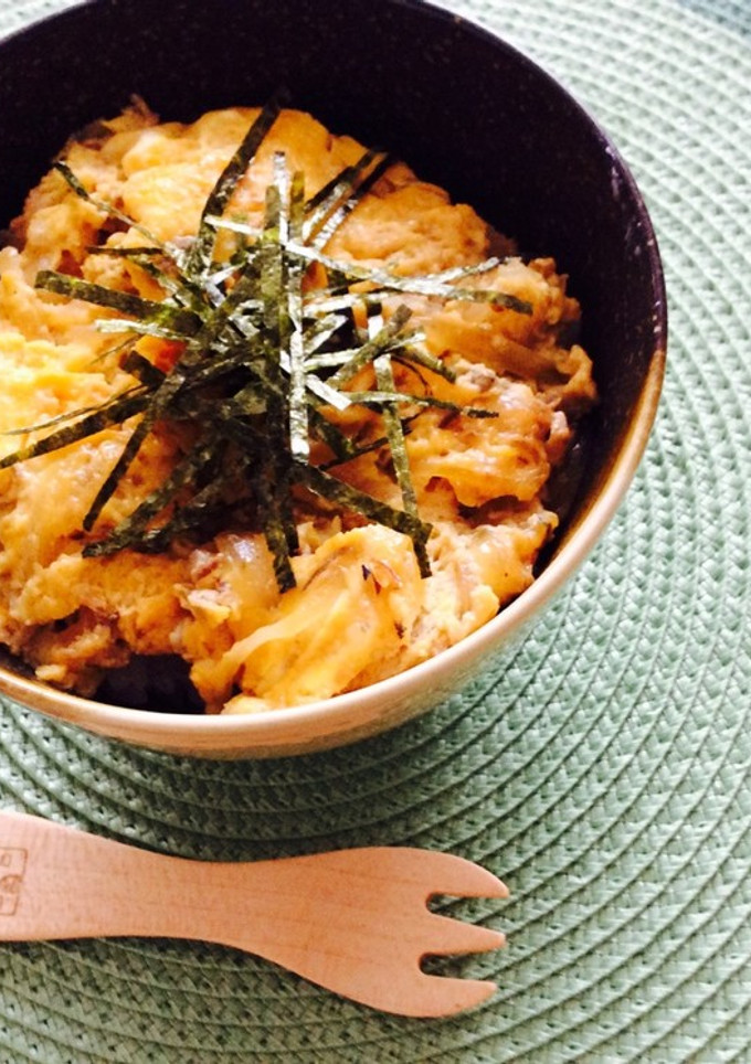 鯖缶玉子とじ丼（親子丼風）-レシピのメイン写真