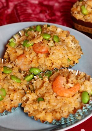 カップごはん(枝豆海老チャーハン)-レシピのメイン写真