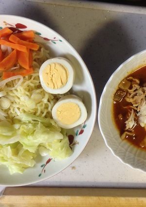 ごま油薫るつけ麺^o^野菜たっぷり-レシピのメイン写真