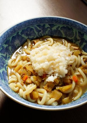 カレーうどんで、大根こぶおろし-レシピのメイン写真