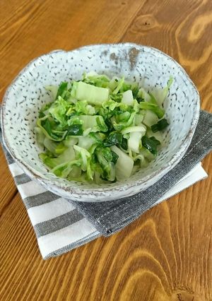 白菜とねぎの塩炒め-レシピのメイン写真