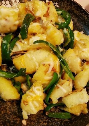 じゃがいもとピーマンの舞茸チーズ焼き♪-レシピのメイン写真