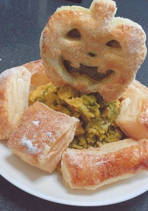 2種類のかぼちゃクリームのパンプキンパイ-レシピのメイン写真