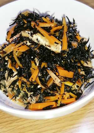 わが家のひじきの煮物(*´╰╯`๓)♬-レシピのメイン写真