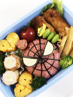 スパイダーマンのキャラ弁♡-レシピのメイン写真