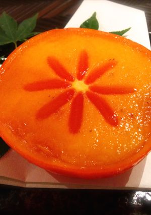 秋の味覚！完熟柿でまるでゼリー-レシピのメイン写真