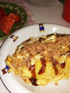 お好み焼き?!な、オムレツ-レシピのメイン写真