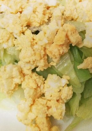 卵とキャベツのサラダ-レシピのメイン写真