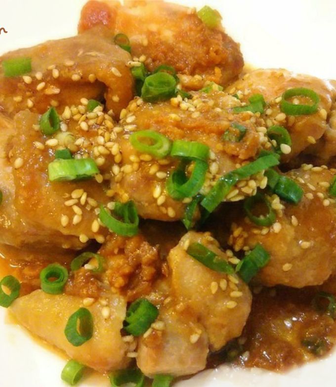 フライパン1つで♪鶏肉の甘旨お味噌焼き♪ by ＊モモのごはん