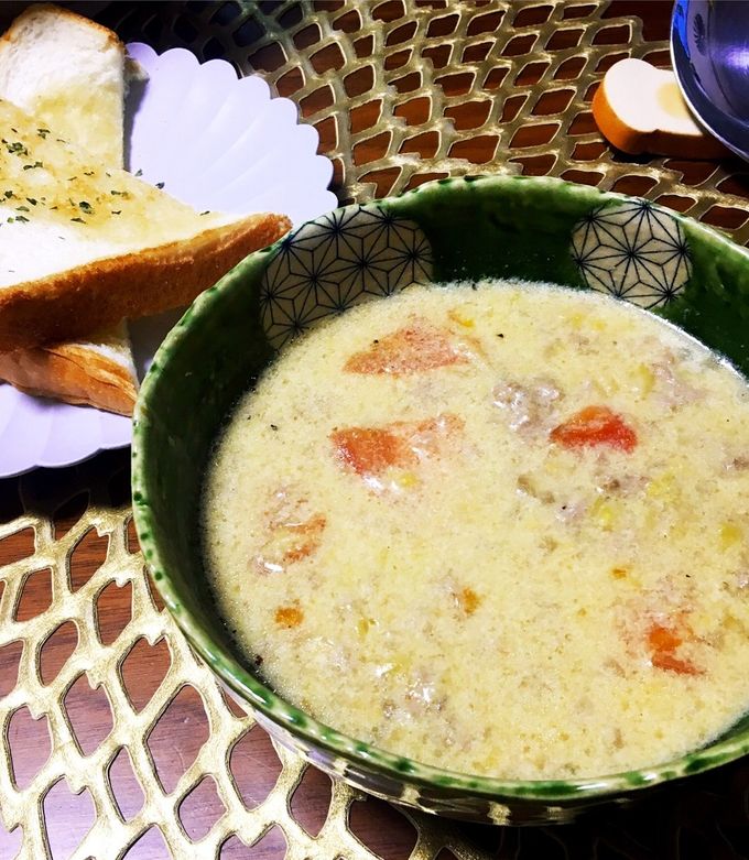 朝食に!ほっこり優しい♡コーンチャウダー-レシピのメイン写真