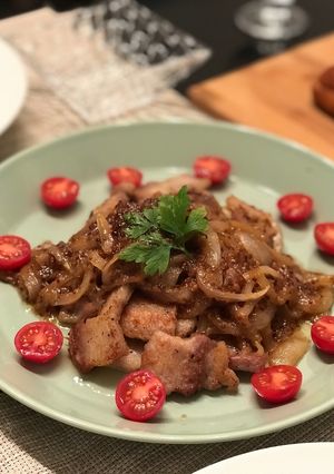 豚バラ肉のハニーマスタードソース-レシピのメイン写真