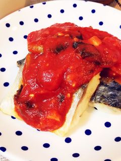 簡単!鯖のトマトソースがけ-レシピのメイン写真