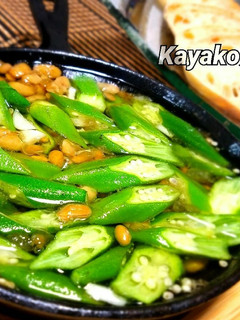 納豆とオクラのアヒージョ-レシピのメイン写真