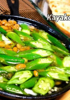 納豆とオクラのアヒージョ-レシピのメイン写真
