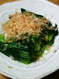 レンチンで簡単❢小松菜のお浸し(^^)-レシピのメイン写真
