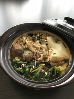 きのこと豆腐のチゲ鍋風!辛ラーメン-レシピのメイン写真