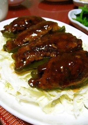 母直伝♪しっかり濃味のピーマンの肉詰め-レシピのメイン写真