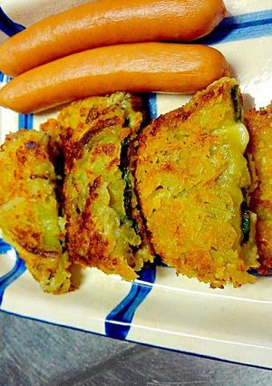簡単な茄子大葉チーズ挟み焼き-レシピのメイン写真