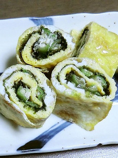 オクラを芯に♬変わり卵のりまき-レシピのメイン写真