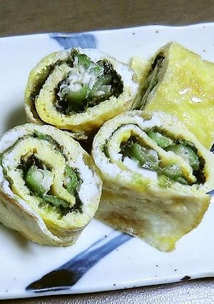 オクラを芯に♬変わり卵のりまき-レシピのメイン写真
