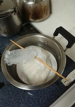 災害非常食◆ポリ袋でごはんを炊く-レシピのメイン写真