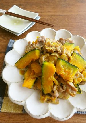 食欲そそる♪豚肉とかぼちゃのカレー炒め-レシピのメイン写真