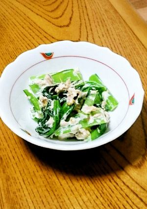 簡単一品♥小松菜とツナの和え物-レシピのメイン写真