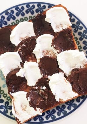 チョコホイップのウェーブトースト-レシピのメイン写真