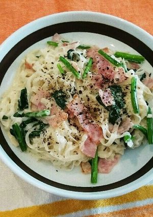 糖質制限☆なんちゃってクリチパスタ-レシピのメイン写真