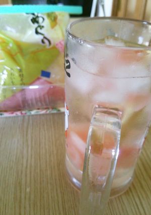 ダイエット♪ピンク❤焼酎ガリ酢チューハイ-レシピのメイン写真