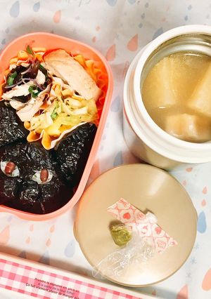 ハロウィン(可愛くない)黒猫弁当-レシピのメイン写真