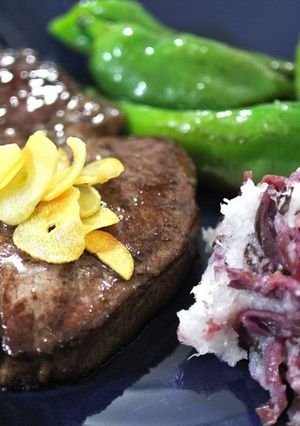 京風ステーキ 大根おろしの生しば漬和え-レシピのメイン写真
